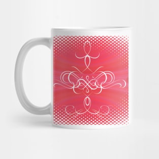 Delicate Swirls and Dots Mug